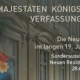 Ausstellungsplakat Ausstellung „Majestäten, Königskinder, Verfassungsväter. Die Neue Residenz im langen 19. Jahrhundert“